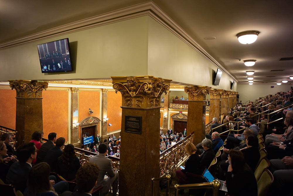 (Trent Nelson | The Salt Lake Tribune) Governor Gary Herbert delivers his State of the State address at the Utah Capitol in Salt Lake City on Wednesday Jan. 30, 2019.