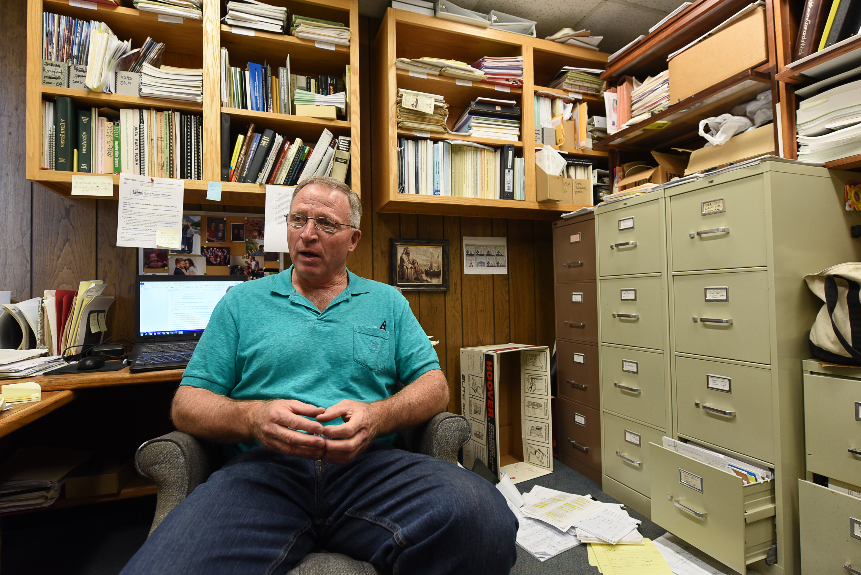 (Francisco Kjolseth | The Salt Lake Tribune) Stanley G. Kitchen, a research botanist and scientist-in-charge at Desert Experimental Range, part of Forest Service's Rocky Mountain Research Station, talks about his work at the Shrub Sciences Laboratory in Provo recently. Kitchen has reconstructed past fire regimes by examining tree ring data and has documented the world's oldest ponderosa pines in Utah's Wah Wah Mountains, some of which are more than 900 years old.