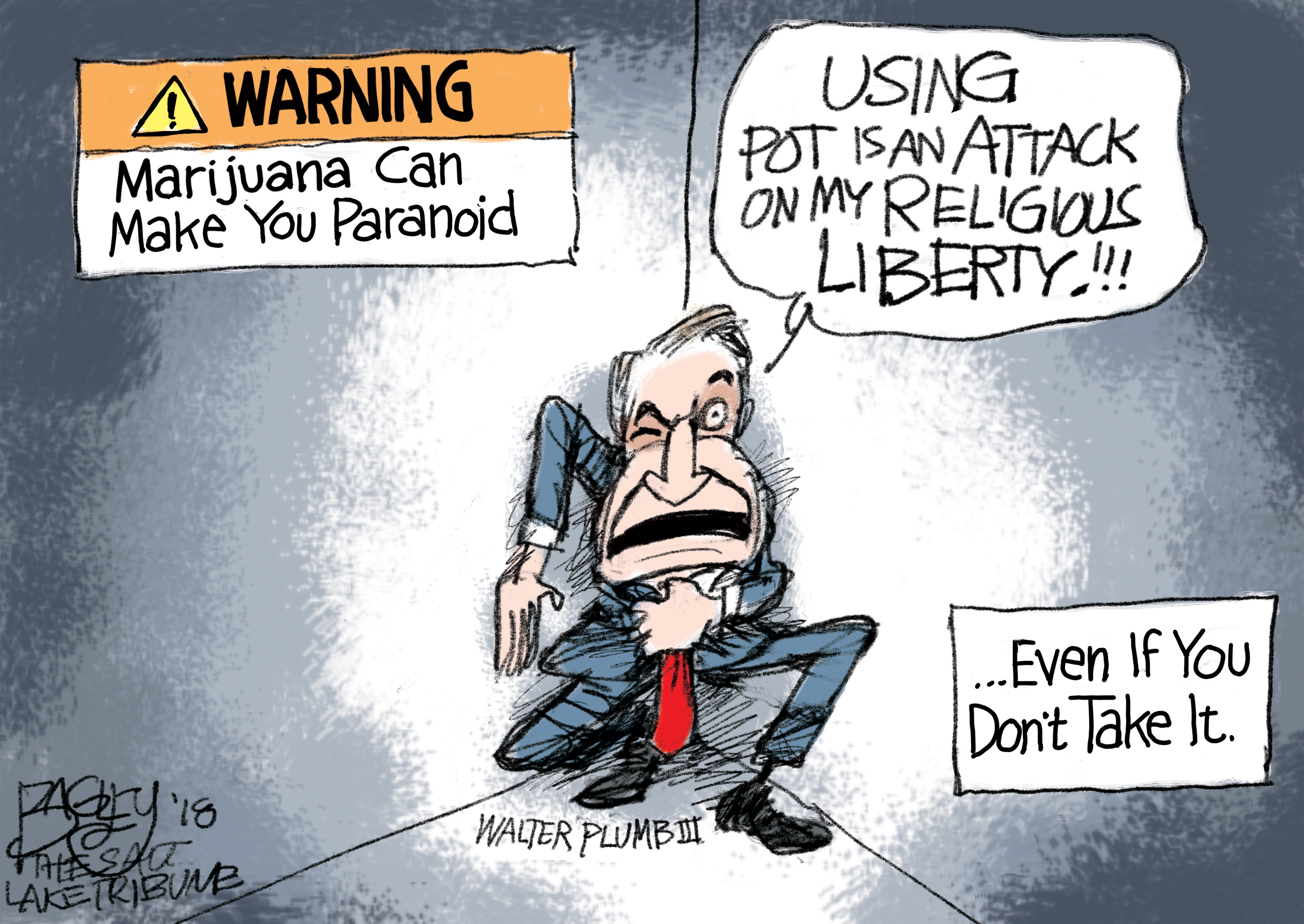 This Pat Bagley cartoon appears in The Salt Lake Tribune on Tuesday, Aug. 21, 2018.