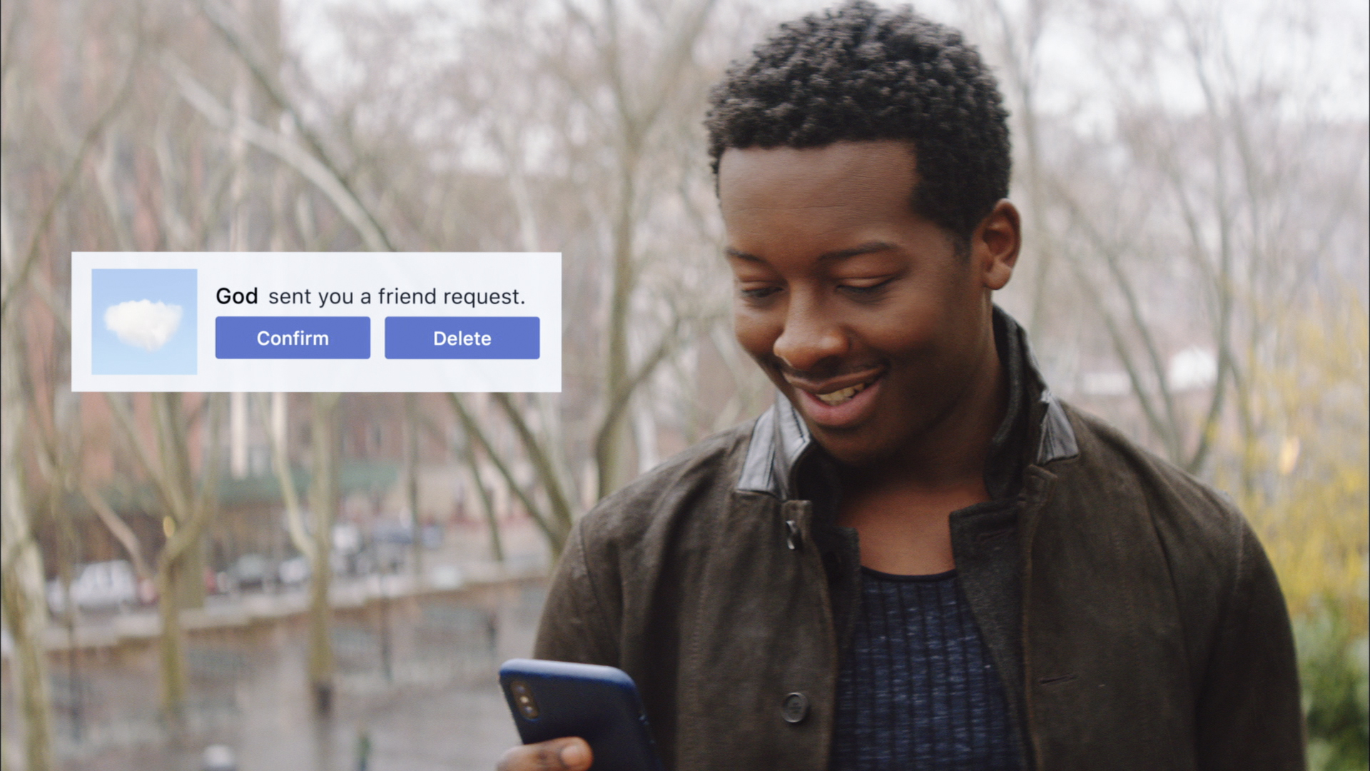 (Photo: Screengrab/CBS) Brandon Micheal Hall stars as atheist Miles Finer in "God Friended Me."
