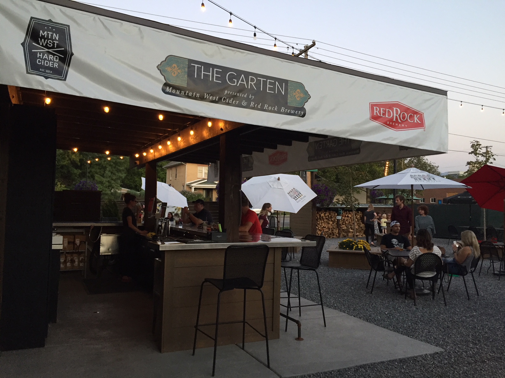 (The Salt Lake Tribune | Kathy Stephenson) The bar inside The Garten in Salt Lake City