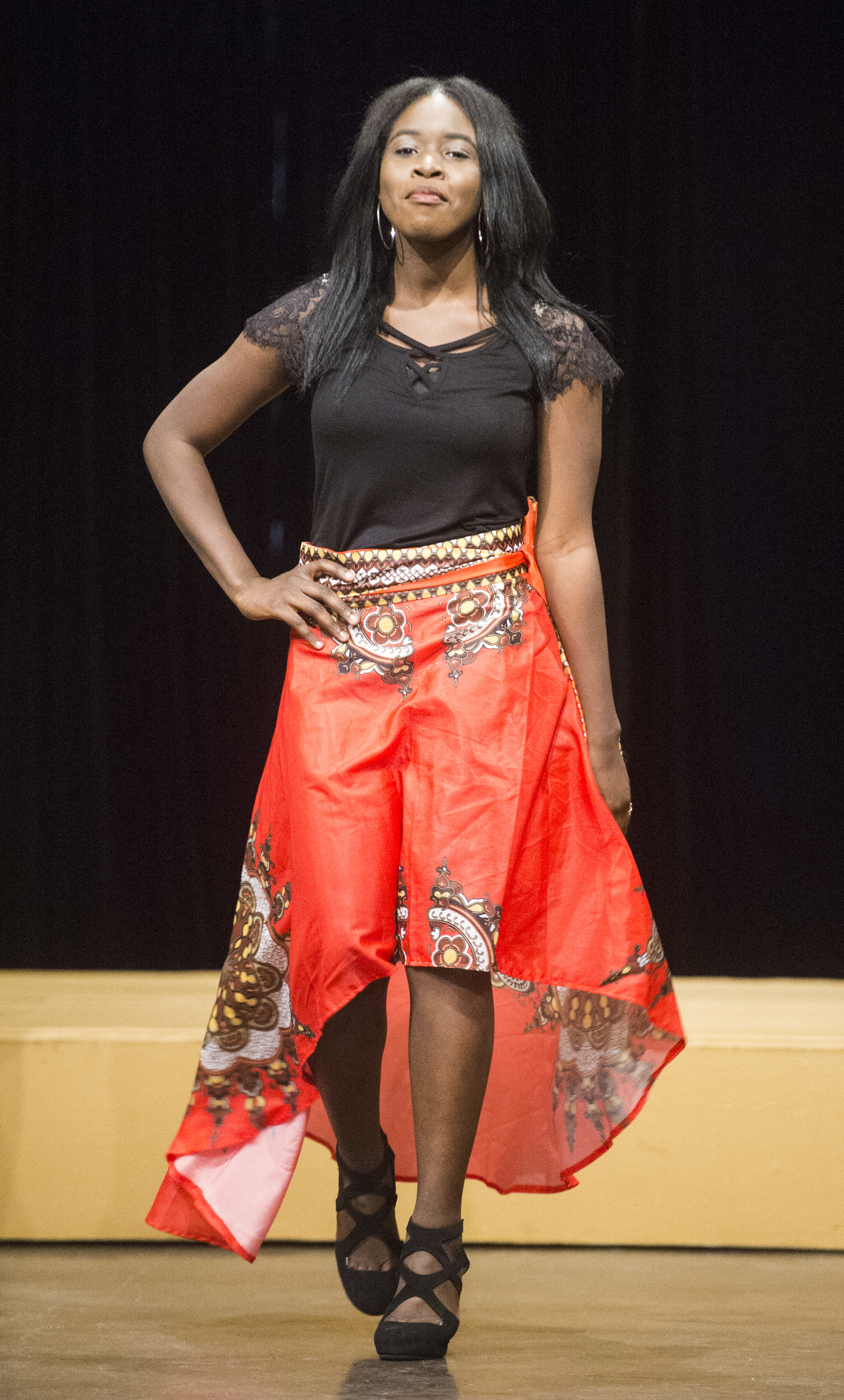 (Rick Egan | The Salt Lake Tribune) Alida Alida Bonane from Congo Brazzaville, walks the runway, at the 8th Annual Women of the World Fashion Show. The fashion show fund is raiser for the non-profit that seeks to help refugees settle in a new culture. Wednesday, March 7, 2018. 