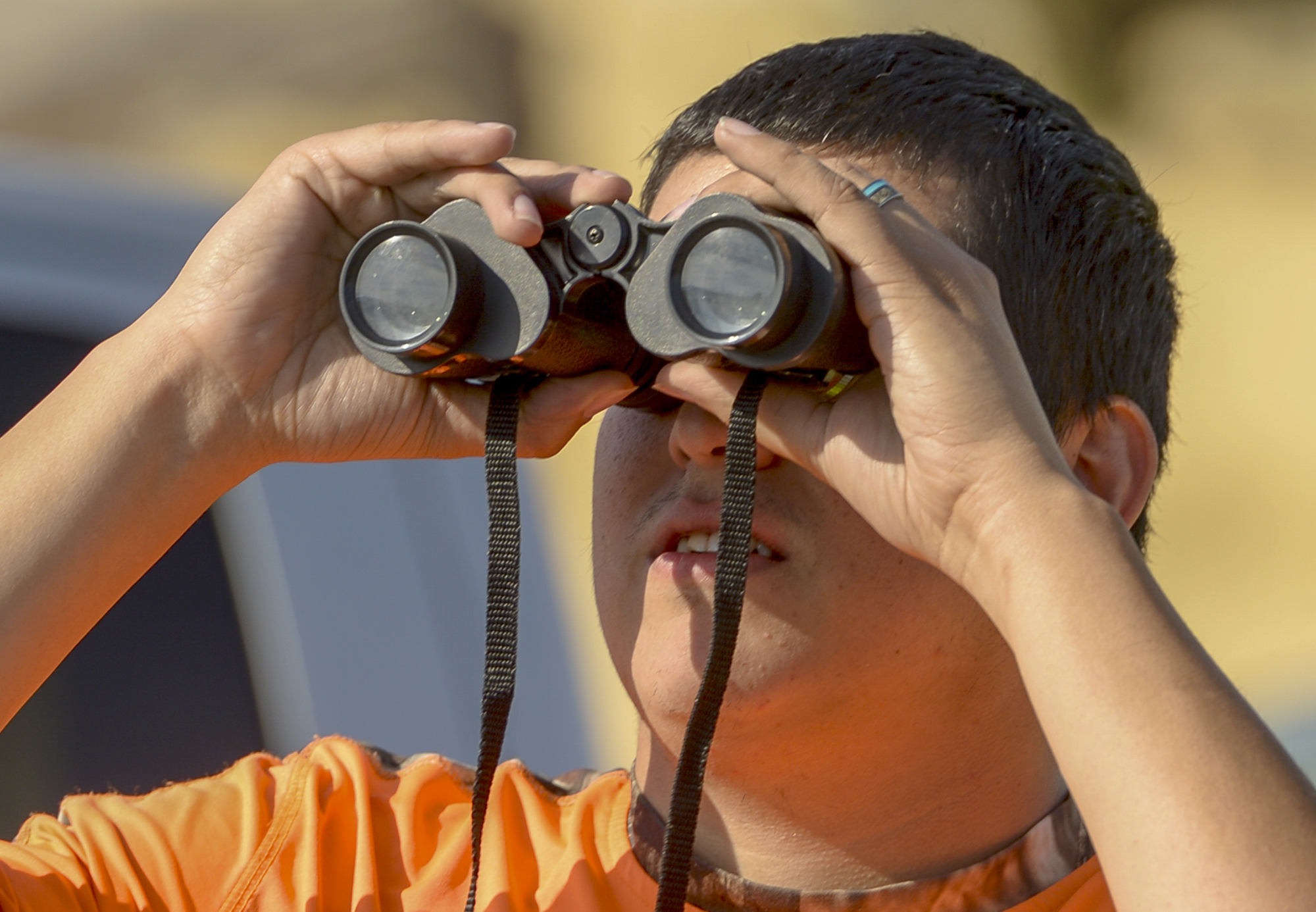 Leah Hogsten | The Salt Lake Tribune Martin Garcia of Herriman watches as the blaze burns 1/4mile from his home. Garcia waited for hours to be allowed to get back to his wife and children who did not leave their home as the fire burned. A 50-acre wildfire in Rose Canyon was threatened about a half-dozen homes Wednesday, Sept. 12, 2018. A spokesman for Unified Fire said the blaze has already burned a few structures, including outhouses and sheds. Firefighters have evacuated around 20 to 30 homes in two neighborhoods near 15555 S. Rose Canyon Road in Herriman. 