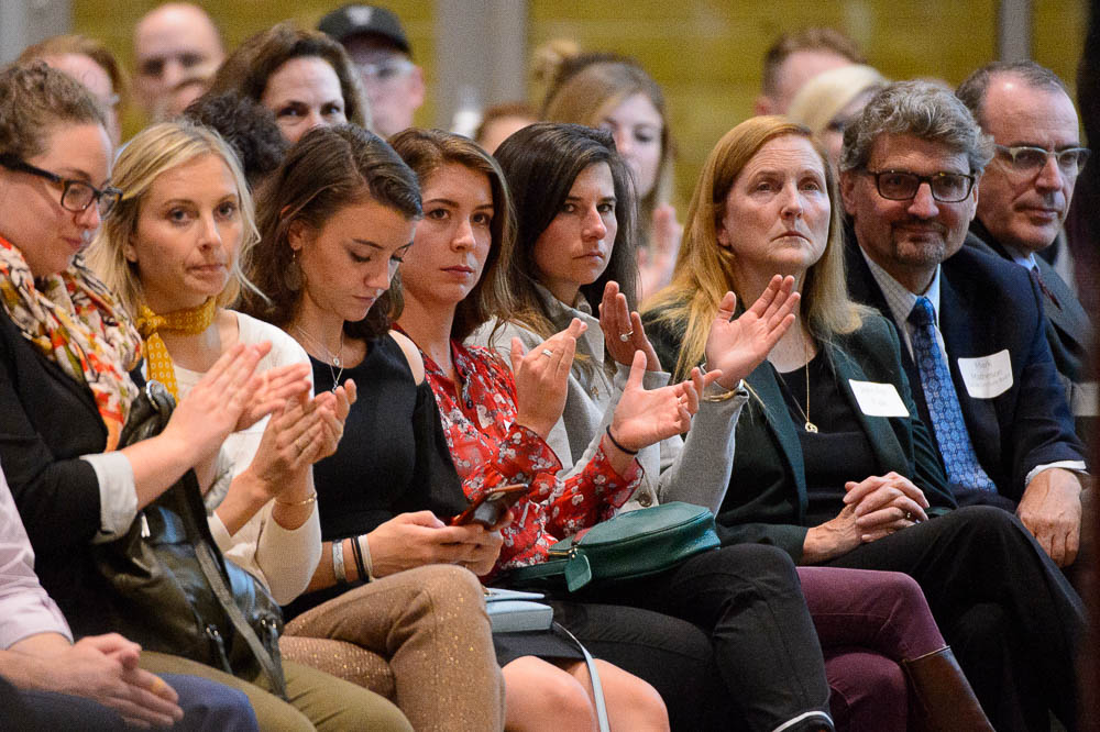 (Trent Nelson | The Salt Lake Tribune) Applause as Anita Hill speaks at the University of Utah in Salt Lake City, Wednesday Sept. 26, 2018.