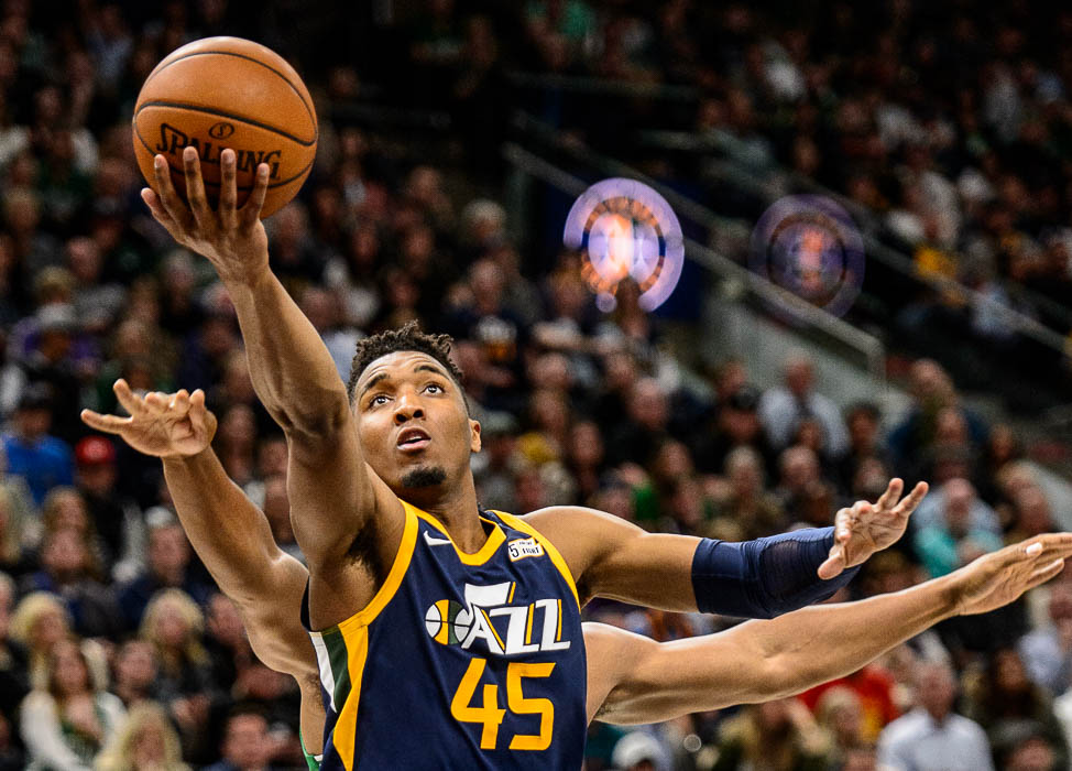 Jazz rookie Donovan Mitchell has already gotten an early taste of