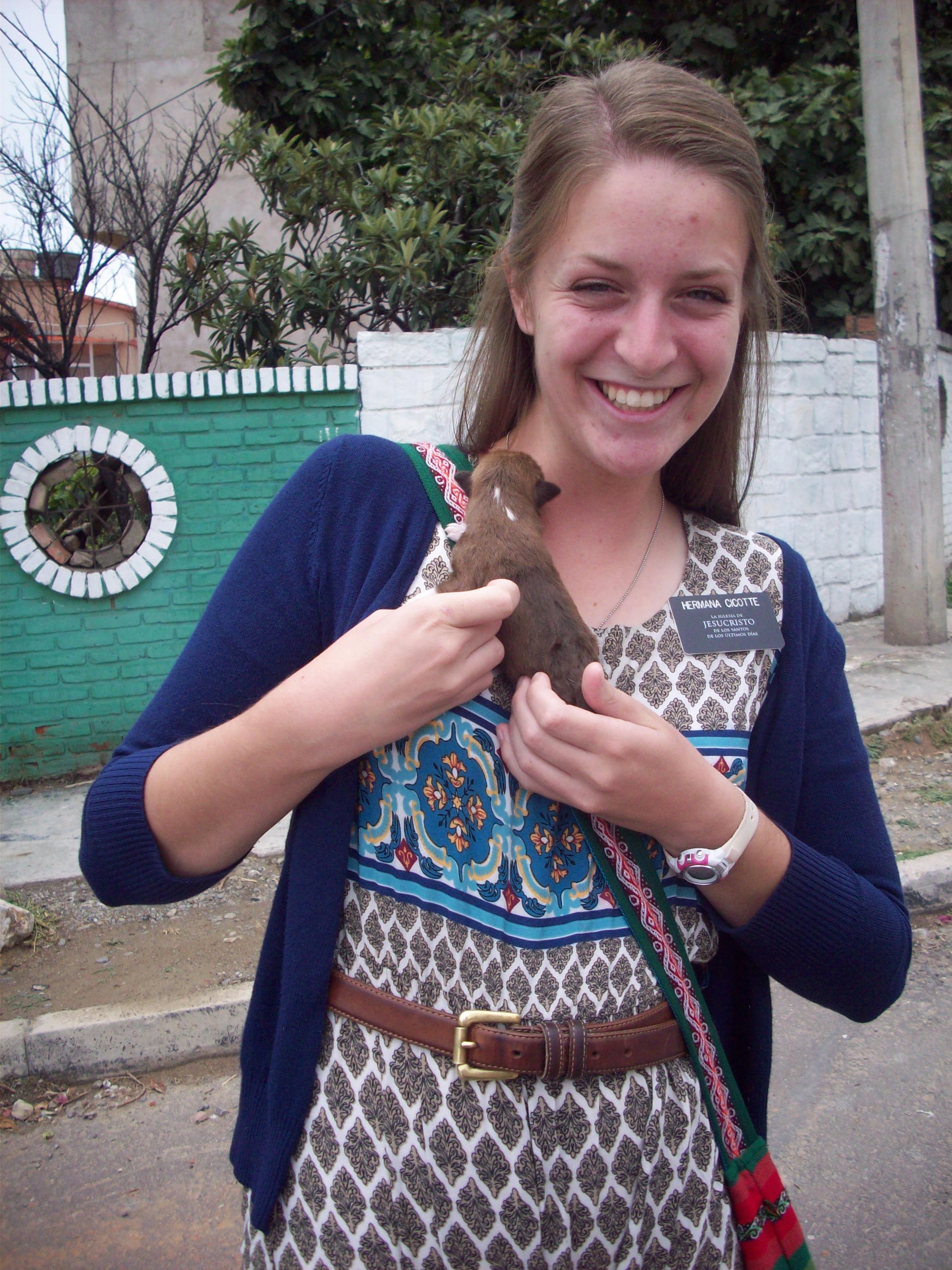 (Courtesy of Maddy Cicotte) Maddy Cicotte on her mission for The Church of Jesus Christ of Latter-day Saints in Bolivia in 2015-2016