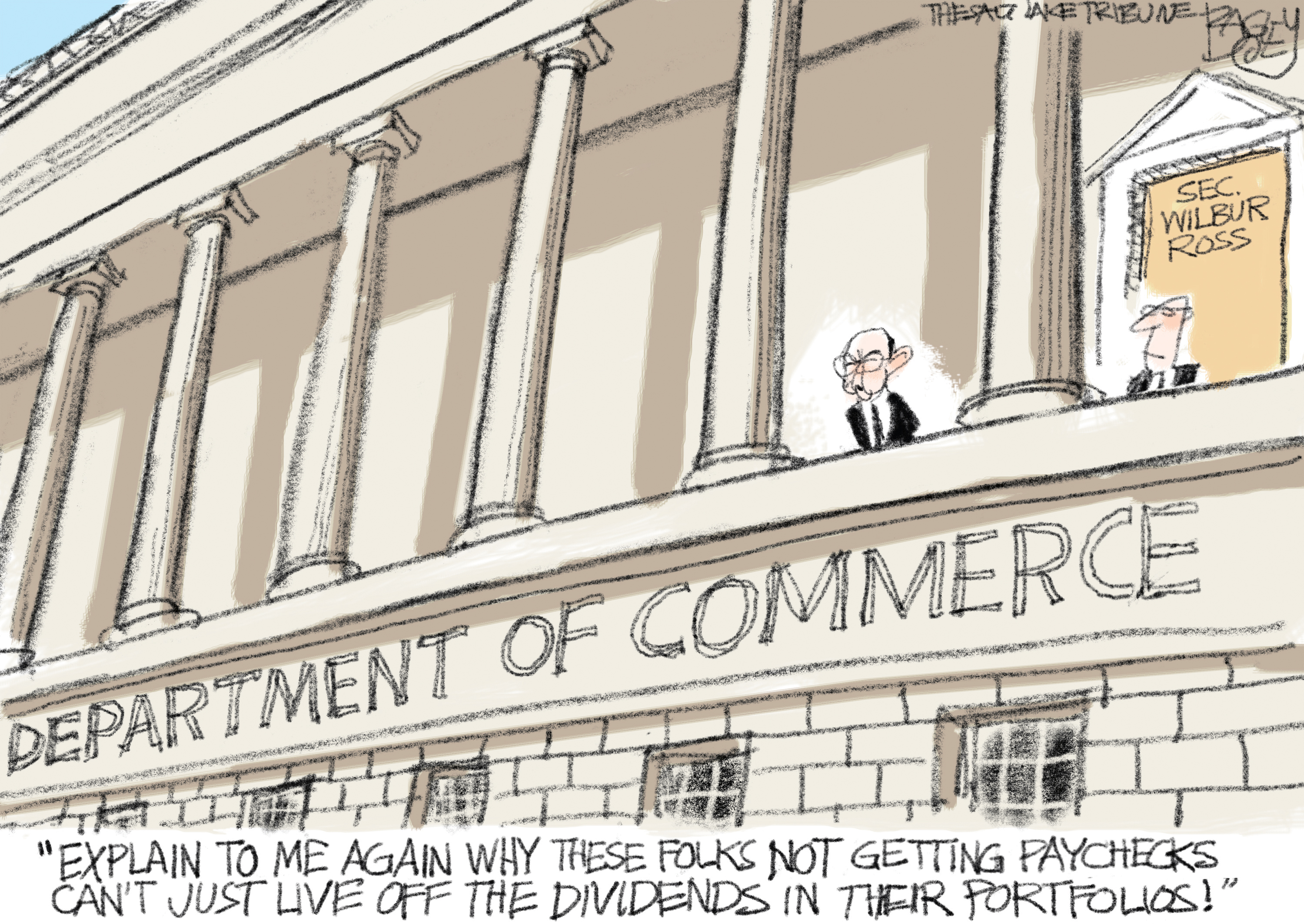 This Pat Bagley cartoon appears in The Salt Lake Tribune on Friday, Jan. 25, 2019.