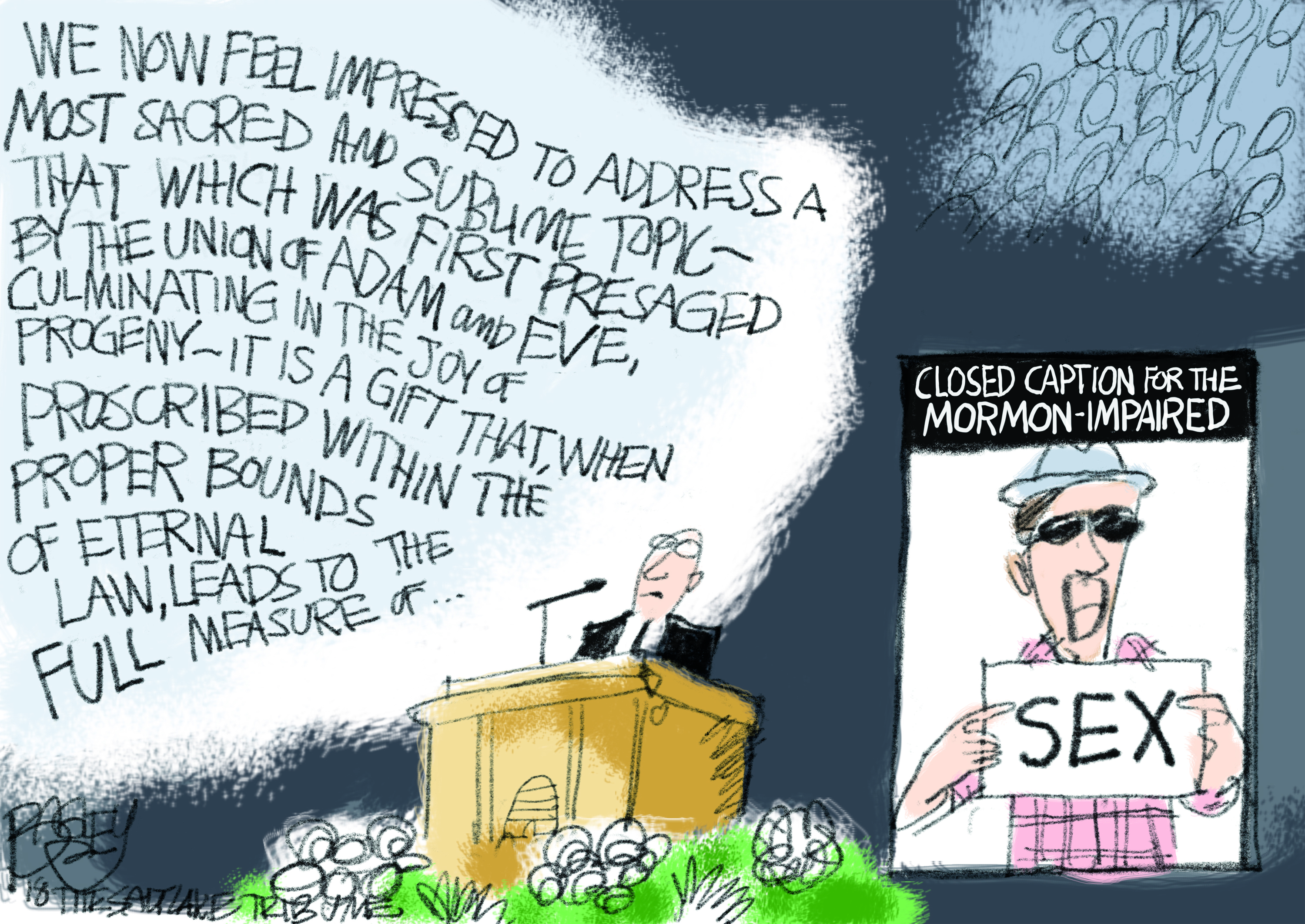 This Pat Bagley cartoon appears in The Salt Lake Tribune on Sunday, Sept. 7, 2018