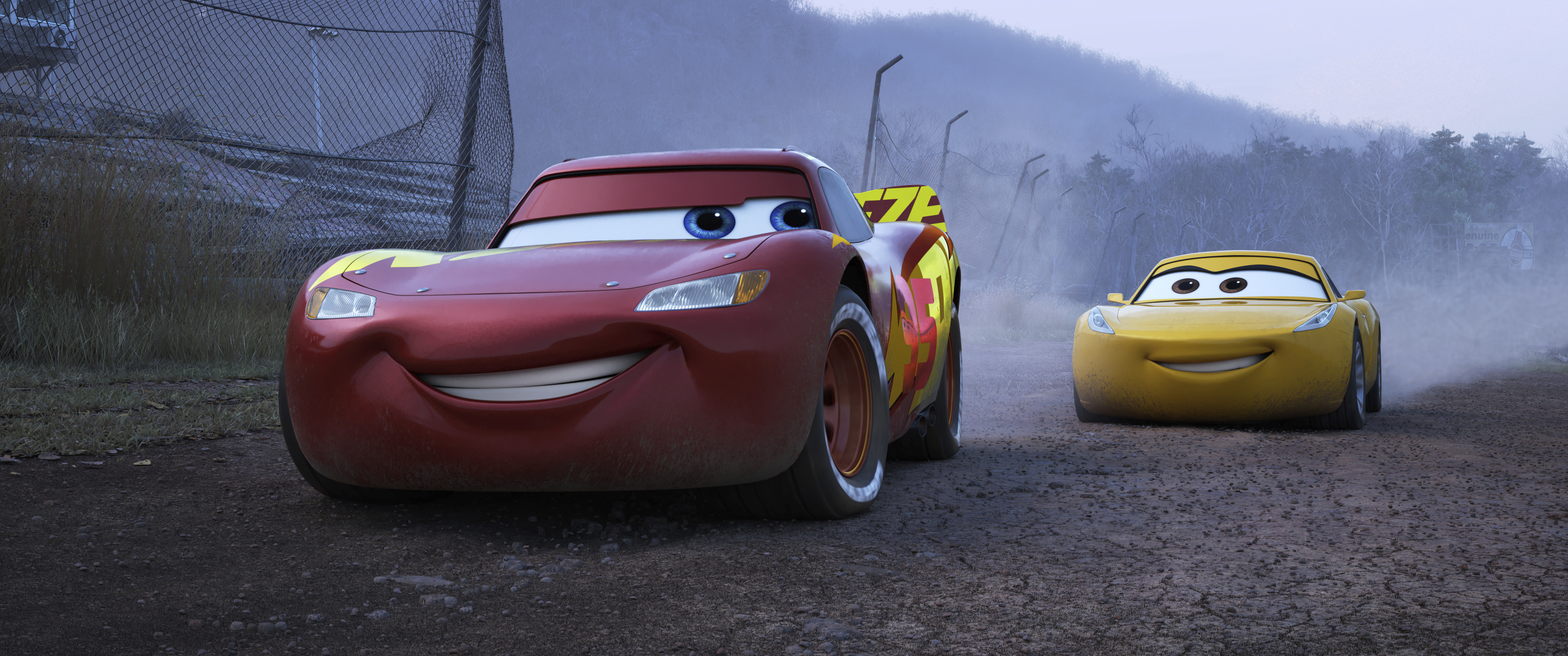 Arabalar 3 McQueen ve Cruz antrenman sahnesi