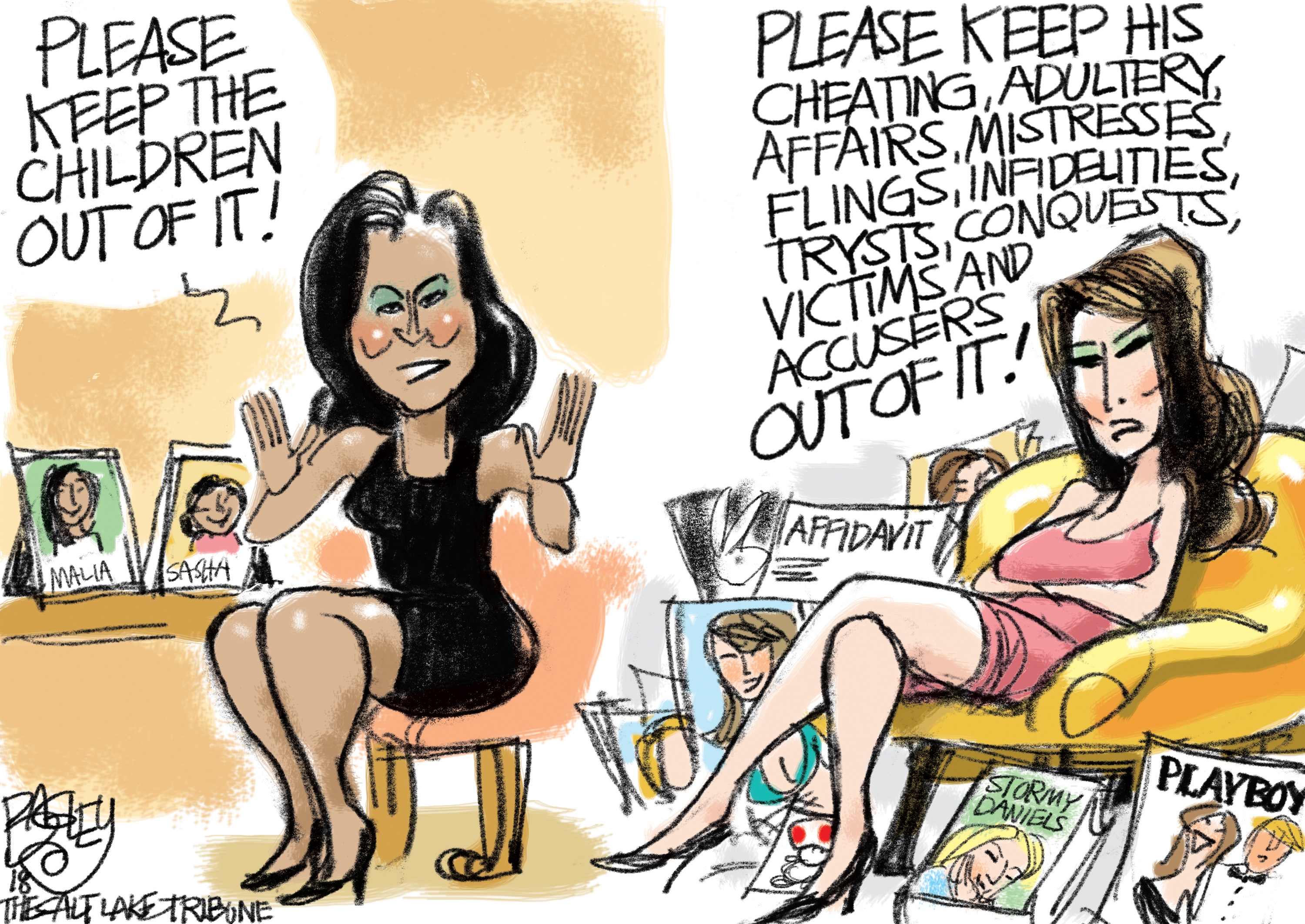 This Pat Bagley cartoon appears in The Salt Lake Tribune on Sunday, Oct. 14, 2018.