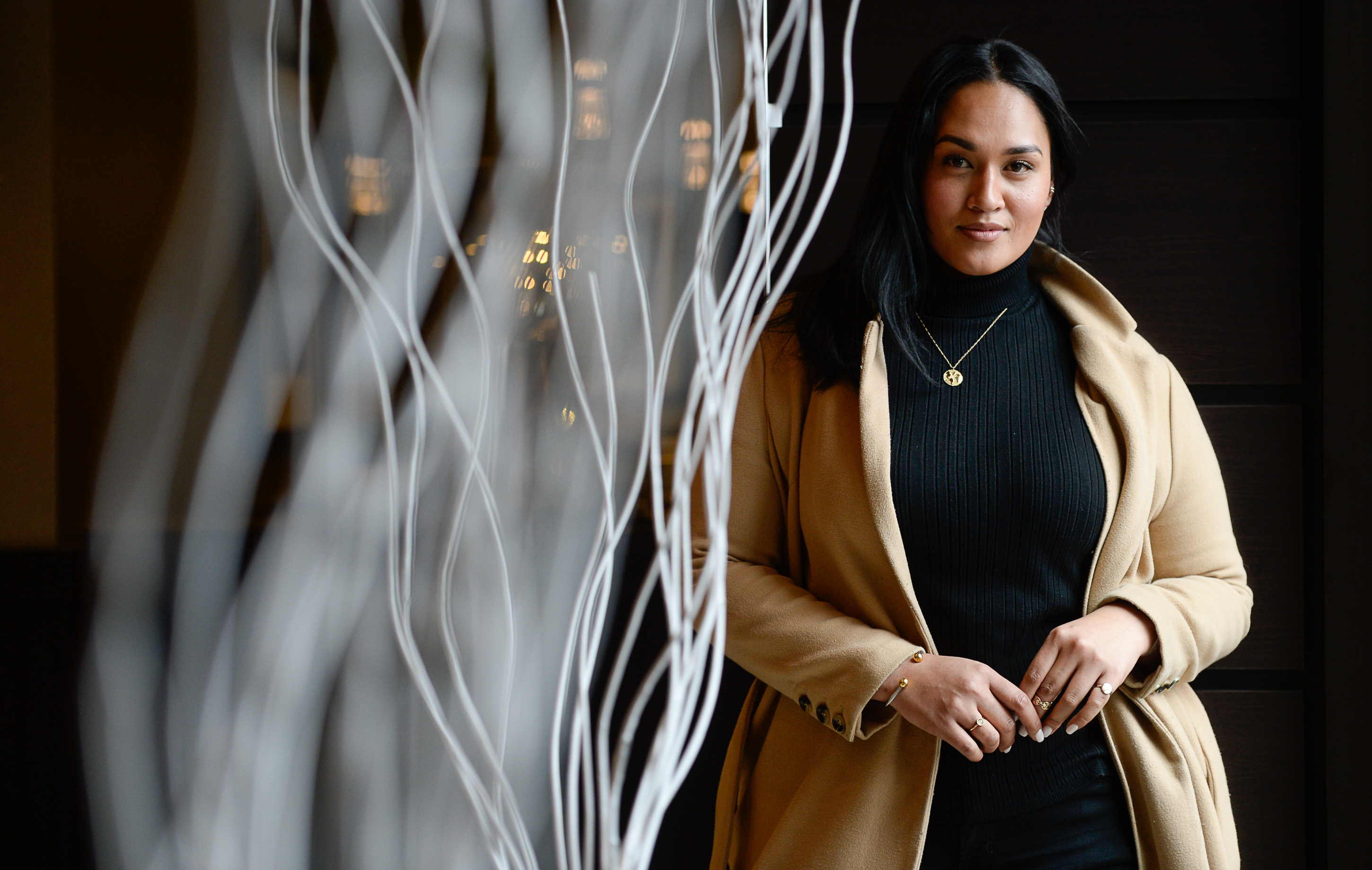 (Francisco Kjolseth | The Salt Lake Tribune) Veronica Pome’e, the first Polynesian woman to be featured in Sports Illustrated's swimsuit edition, visits Utah to speak at the sixth annual National Pacific Island Violence Prevention Conference held in Salt Lake City April 11-13, 2019.