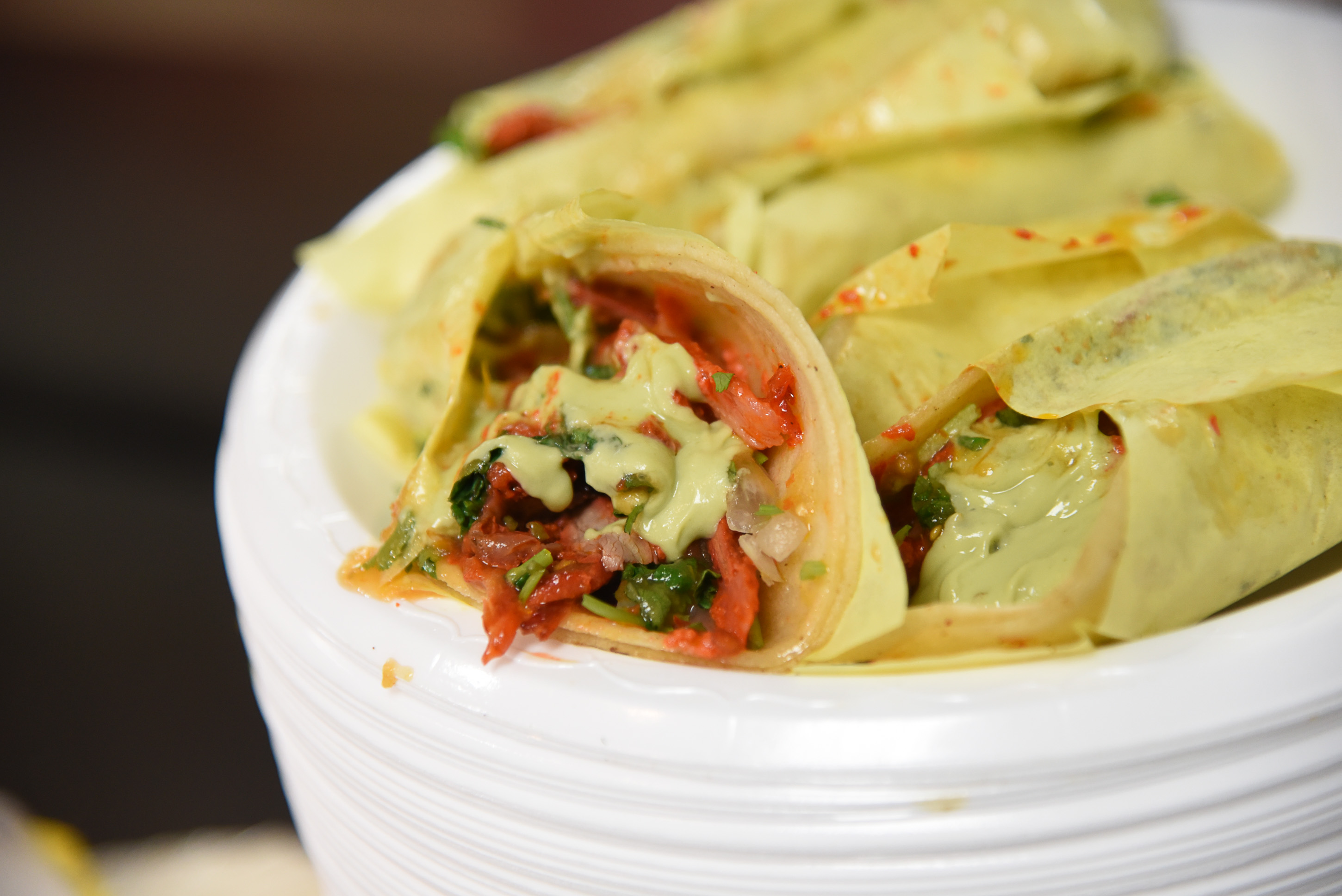 (Francisco Kjolseth | The Salt Lake Tribune) Tacos al pastor with the works at Tacos Mi Caramelo, a late-night taqueria that is open until 2 a.m. most nights and 24-hours a day on Friday and Saturday.