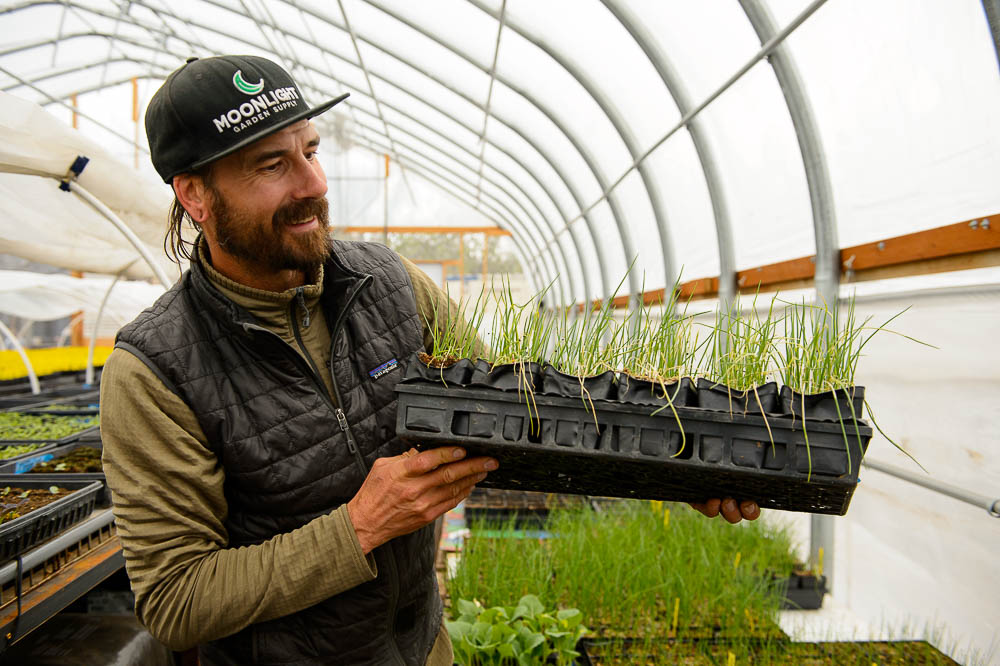 (Trent Nelson | The Salt Lake Tribune) James Loomis at Wasatch Community Gardens' downtown Salt Lake City location on Tuesday April 2, 2019.