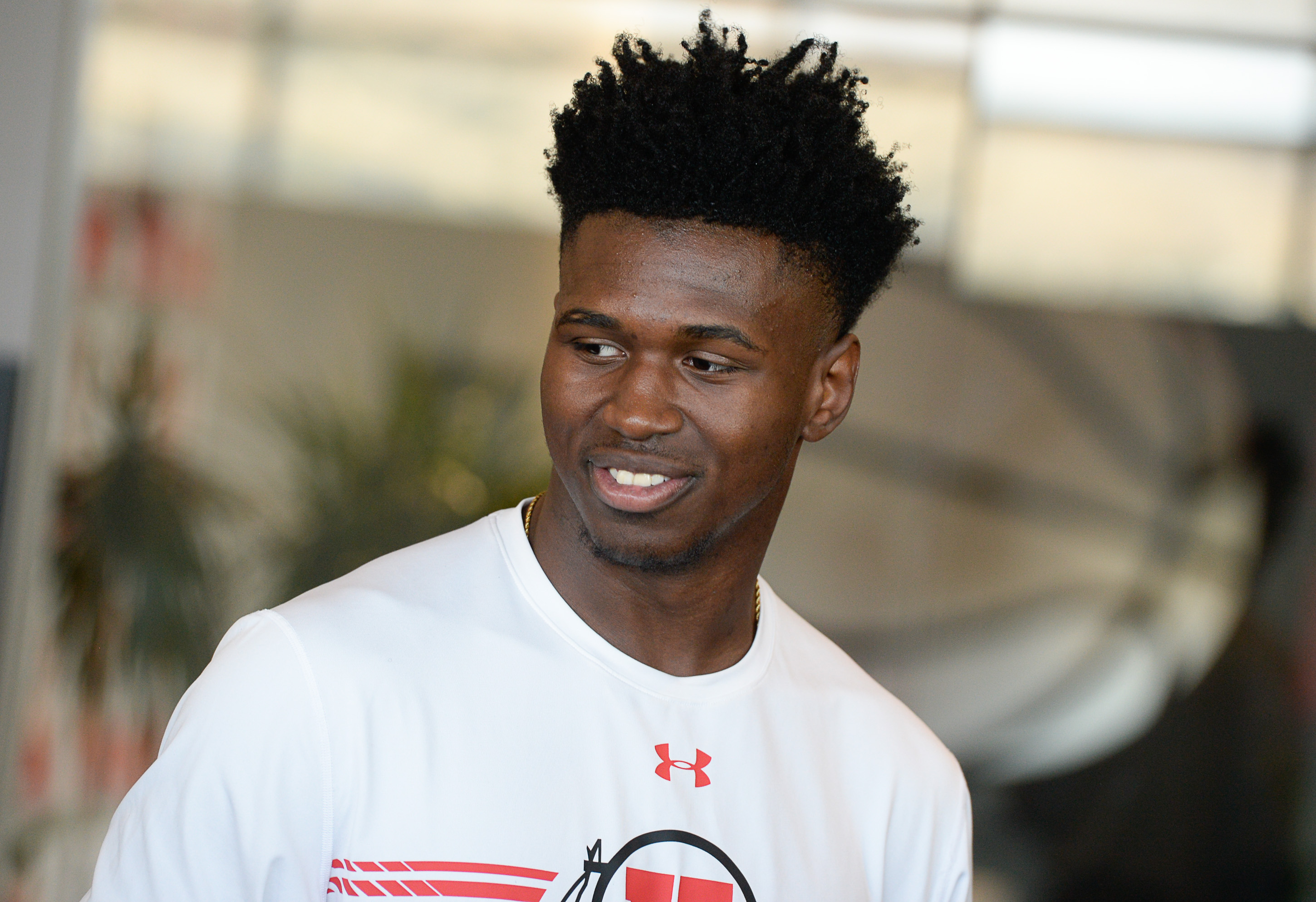 (Francisco Kjolseth | The Salt Lake Tribune) Donnie Tillman speaks with the press during media day at the Ute basketball practice facility on Wed. Sept. 26, 2018.