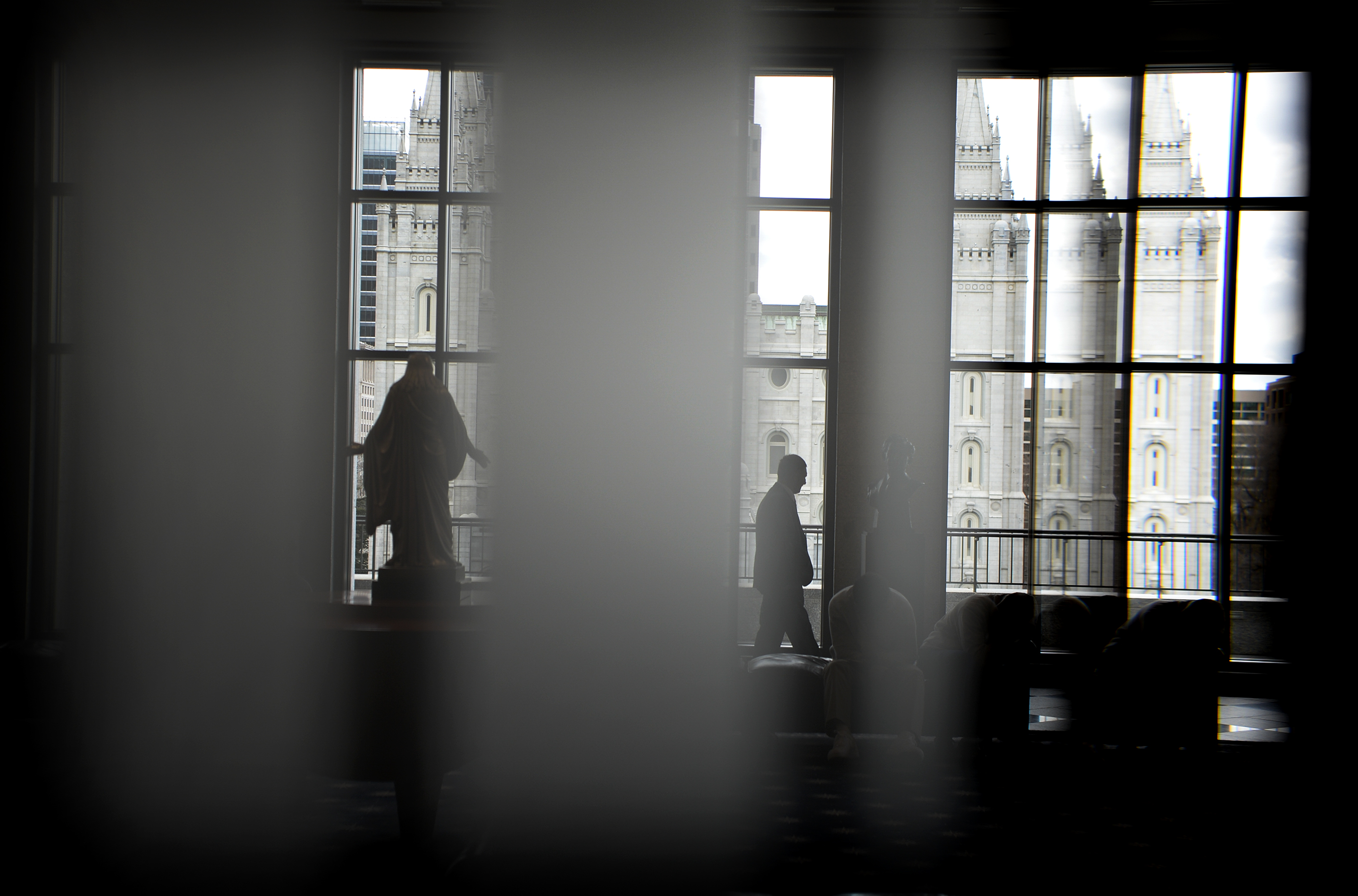 Leah Hogsten | The Salt Lake Tribune Church members stroll throughout the Conference Center during the afternoon session of the 189th Annual General Conference of The Church of Jesus Christ of Latter-day Saints, April 6, 2019 in Salt Lake City. 